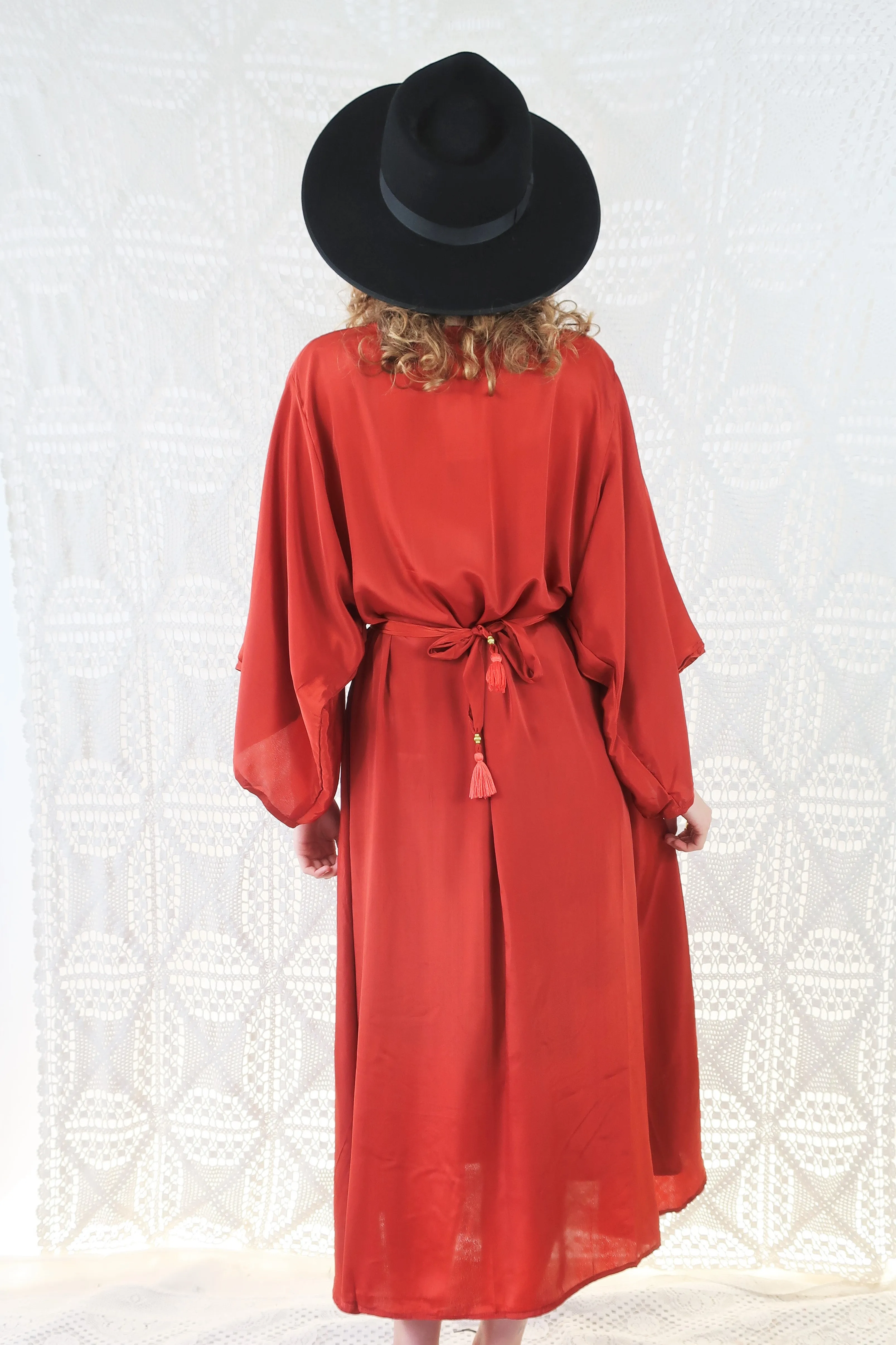 25% OFF Khroma Aquaria Robe Dress in Chili Red - Free Size