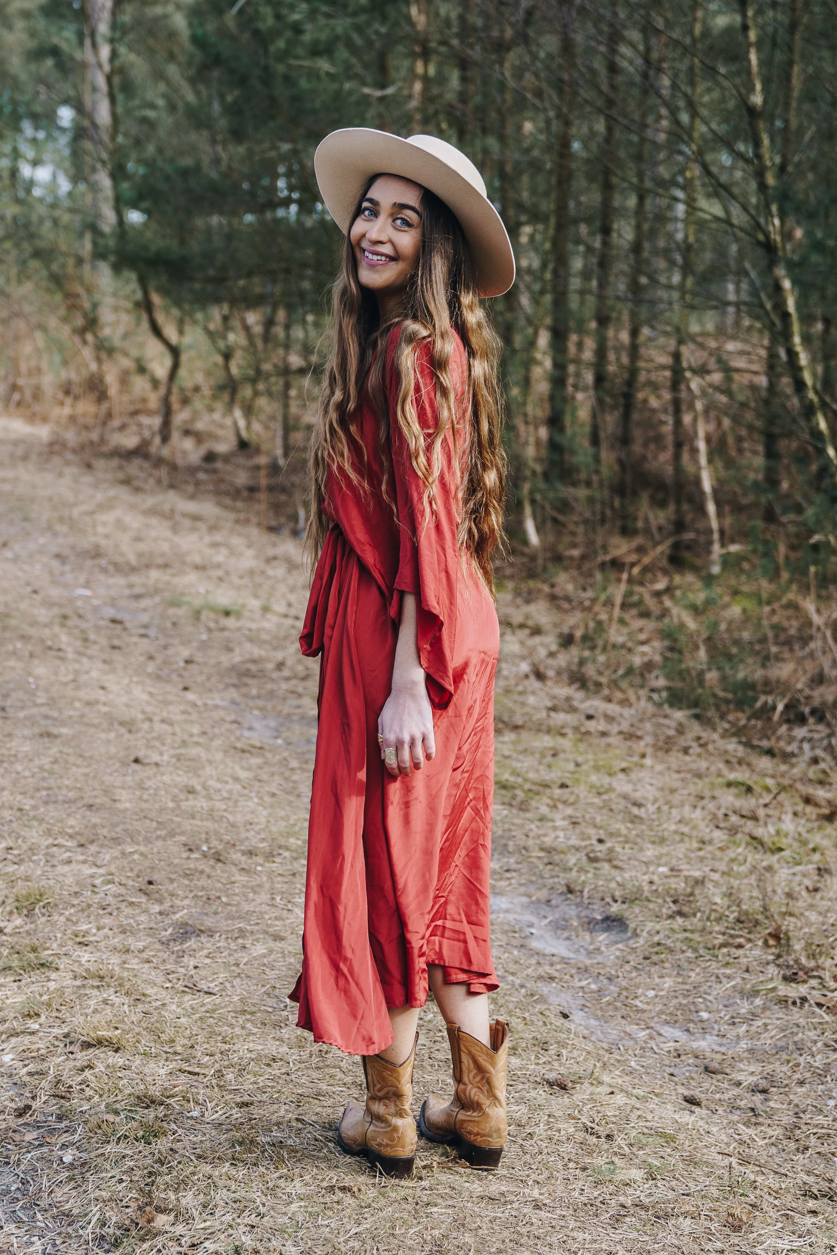 25% OFF Khroma Aquaria Robe Dress in Chili Red - Free Size