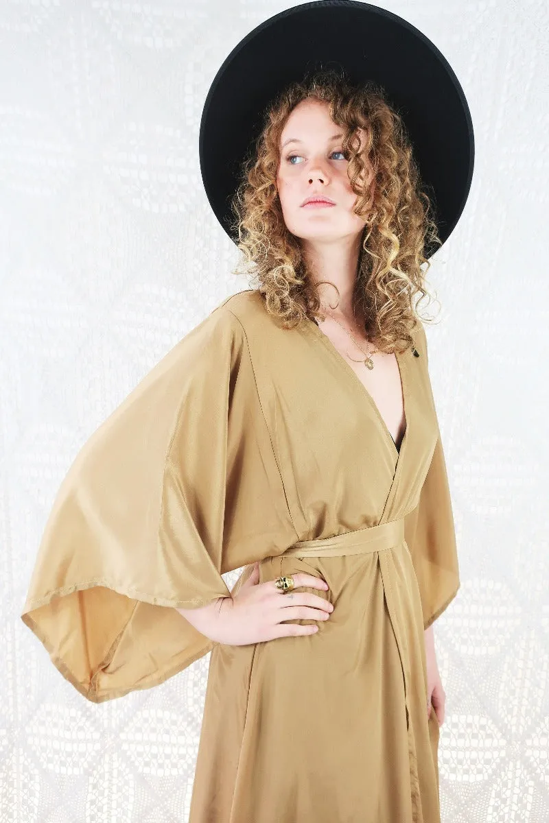 25% OFF Khroma Aquaria Robe Dress in Golden Sands - Free Size