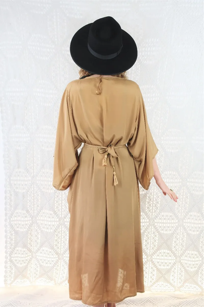 25% OFF Khroma Aquaria Robe Dress in Golden Sands - Free Size