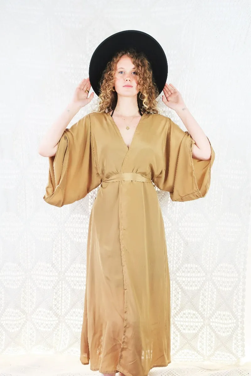 25% OFF Khroma Aquaria Robe Dress in Golden Sands - Free Size
