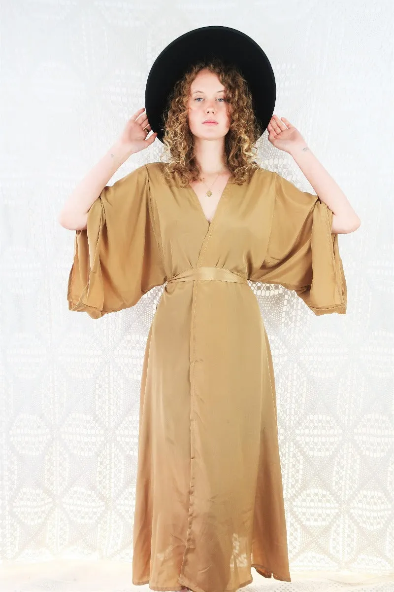25% OFF Khroma Aquaria Robe Dress in Golden Sands - Free Size