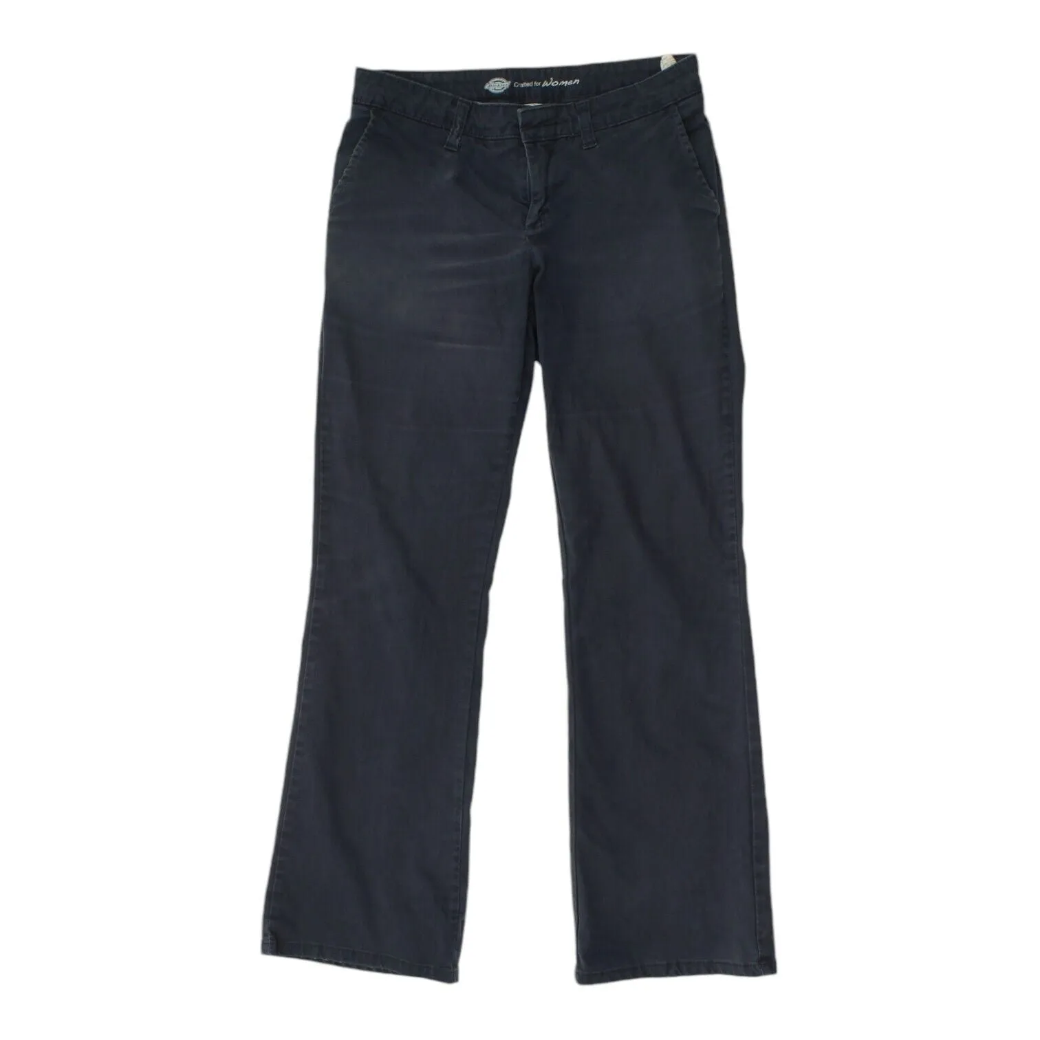 Dickies Womens Navy Bootcut Work Trousers | Vintage Workwear Pants Chinos VTG