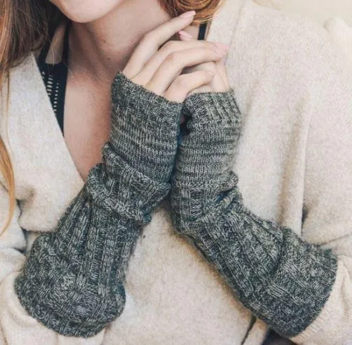 Gray Arm Warmers