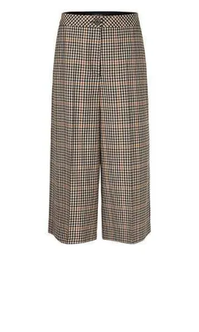 Marc Cain S Collections Checked Culottes in Pure New Wool PC 81.39 W35 695