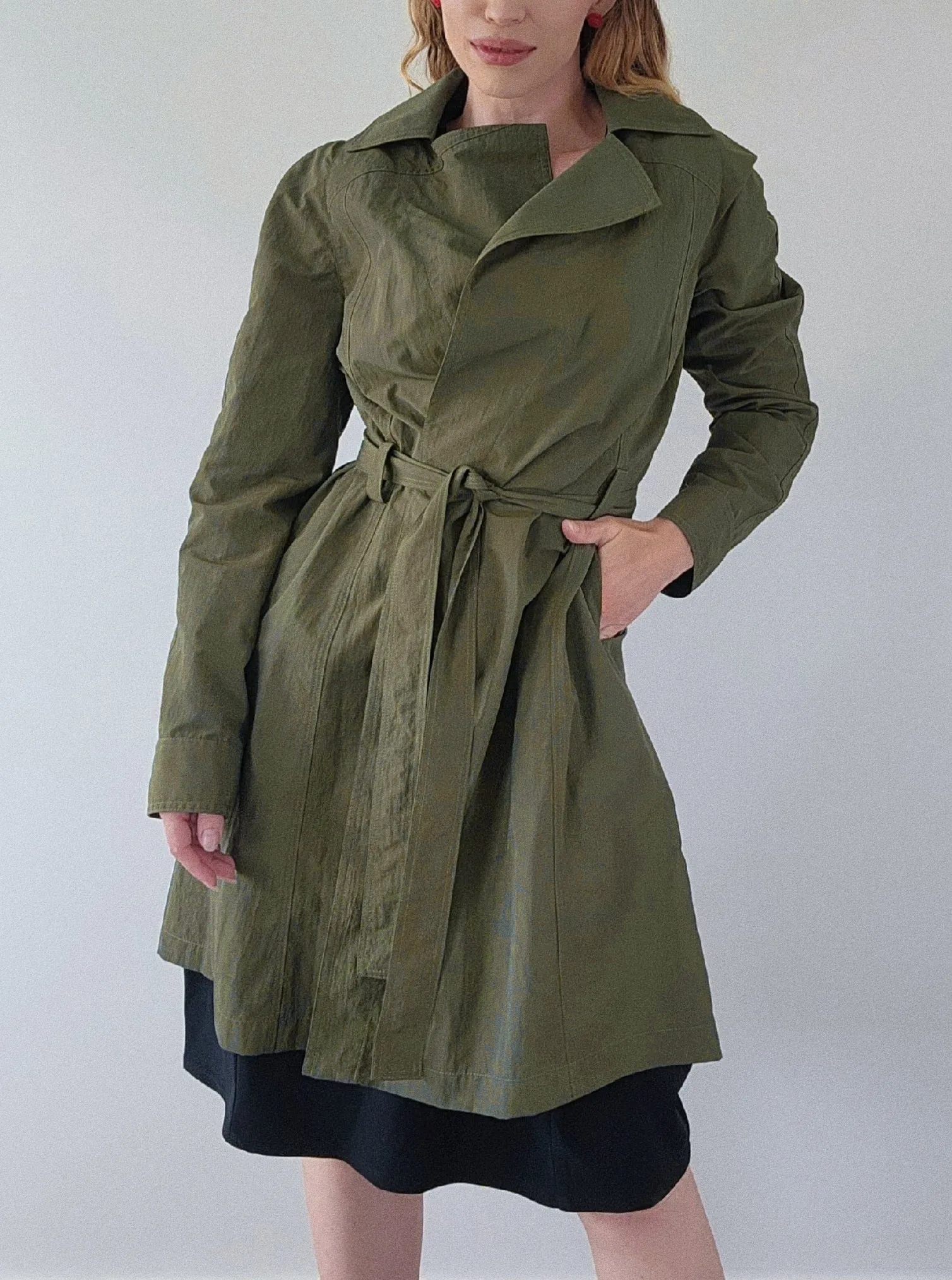 Multi Seam Trench - Khaki 4604
